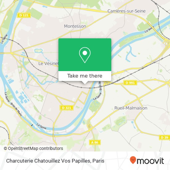 Mapa Charcuterie Chatouillez Vos Papilles, 22 Place Maurice Berteaux 78400 Chatou