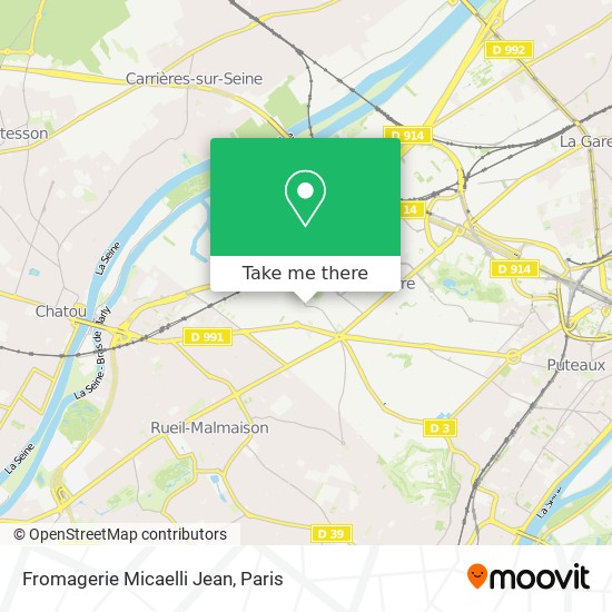 Fromagerie Micaelli Jean map