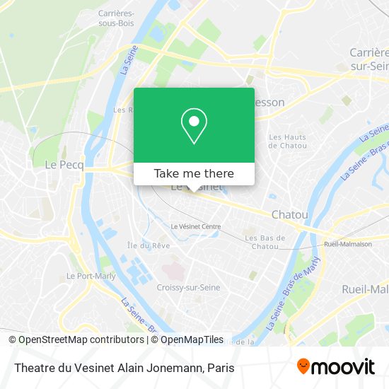 Theatre du Vesinet Alain Jonemann map