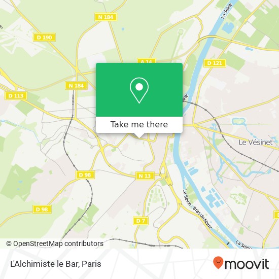 Mapa L'Alchimiste le Bar, 1BIS Rue Alexandre Dumas 78100 Saint-Germain-en-Laye