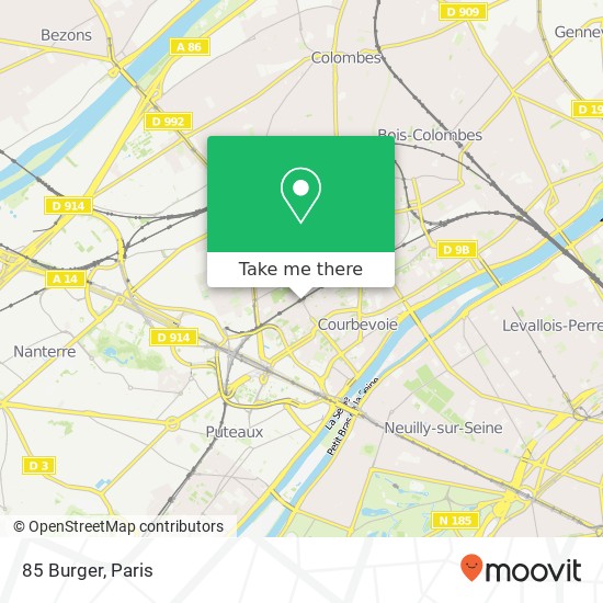 85 Burger, Rue de Bezons 92400 Courbevoie map