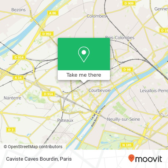 Caviste Caves Bourdin, 83 Rue de Bezons 92400 Courbevoie map