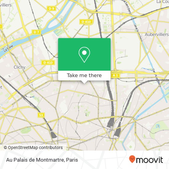 Au Palais de Montmartre, 92 Rue du Ruisseau 75018 Paris map