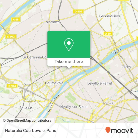 Mapa Naturalia Courbevoie, 71 Rue Armand Silvestre 92400 Courbevoie