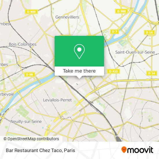 Bar Restaurant Chez Taco map