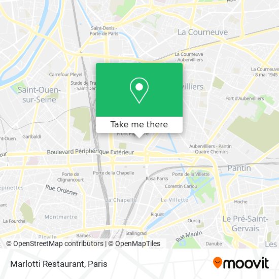 Marlotti Restaurant map