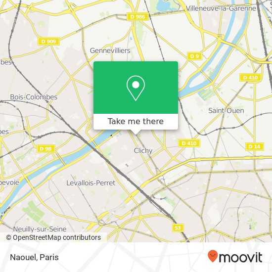 Naouel, 109 Rue Martre 92110 Clichy map