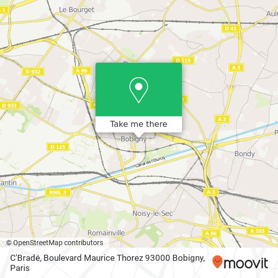 Mapa C'Bradé, Boulevard Maurice Thorez 93000 Bobigny