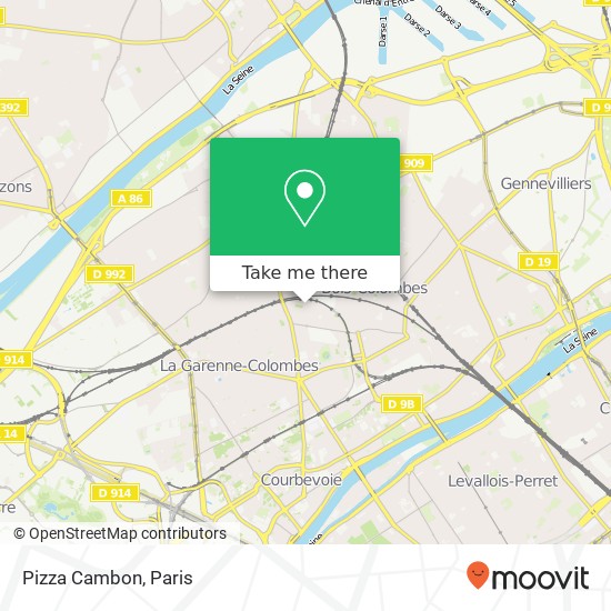 Pizza Cambon, 35 Rue Cambon 92250 La Garenne-Colombes map