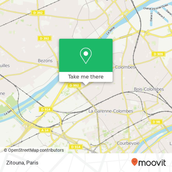 Mapa Zitouna, 386 Rue Gabriel Péri 92700 Colombes