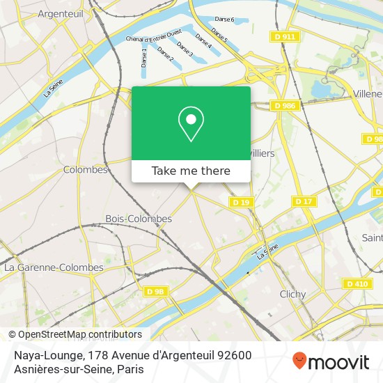 Naya-Lounge, 178 Avenue d'Argenteuil 92600 Asnières-sur-Seine map