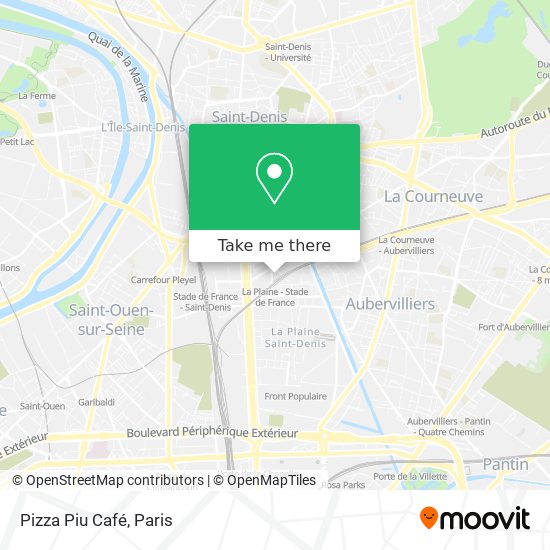Pizza Piu Café map