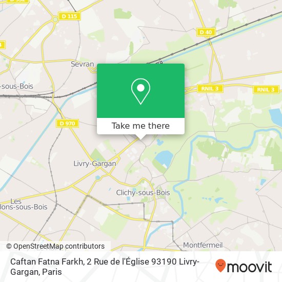 Caftan Fatna Farkh, 2 Rue de l'Église 93190 Livry-Gargan map