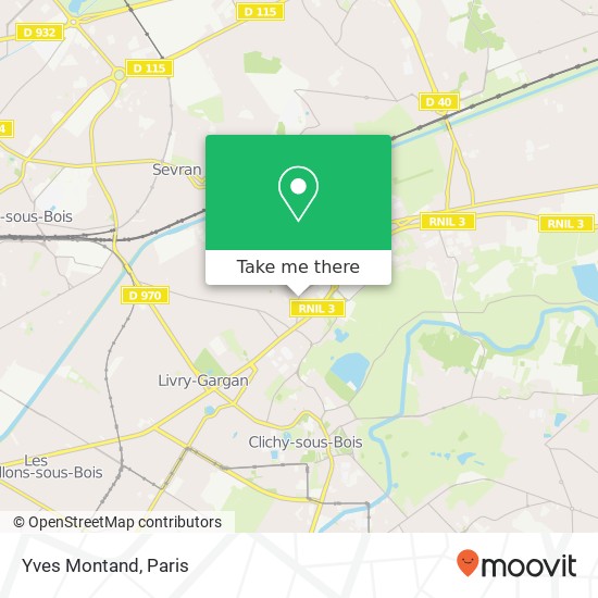Yves Montand map