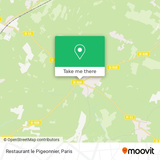 Restaurant le Pigeonnier map