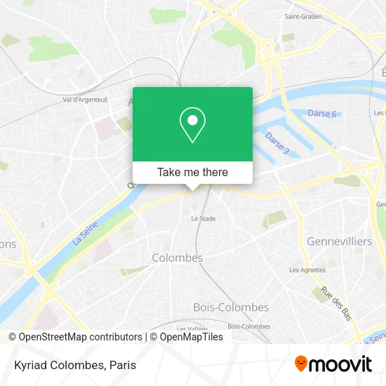 Kyriad Colombes map