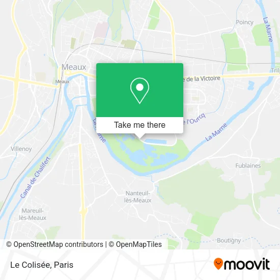 Le Colisée map