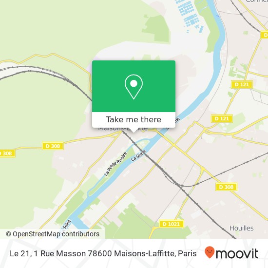 Le 21, 1 Rue Masson 78600 Maisons-Laffitte map