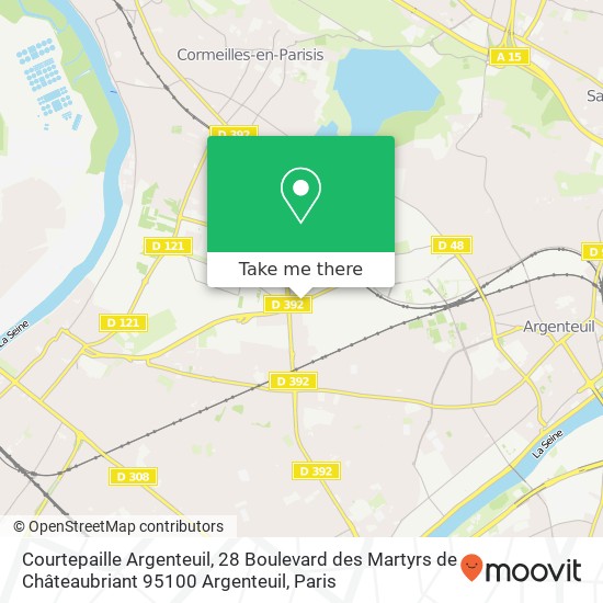 Courtepaille Argenteuil, 28 Boulevard des Martyrs de Châteaubriant 95100 Argenteuil map