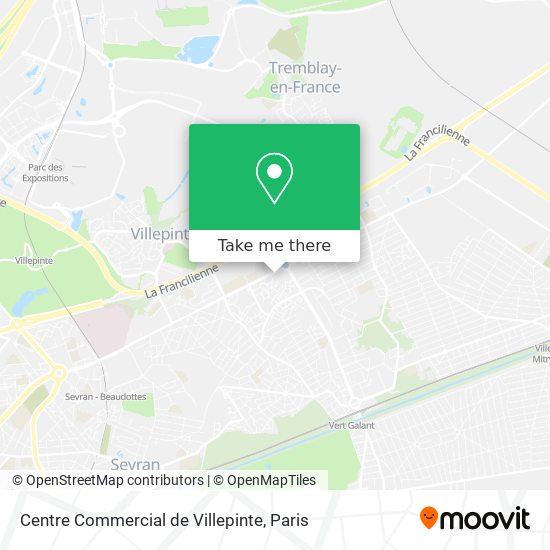 Centre Commercial de Villepinte map