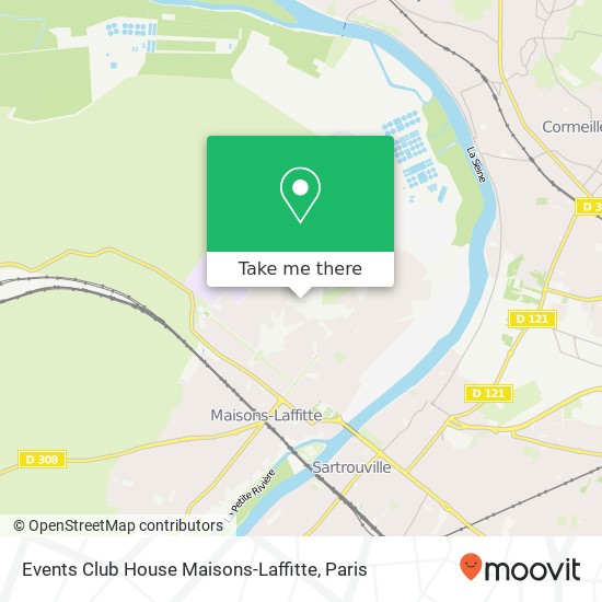 Mapa Events Club House Maisons-Laffitte, 6 Avenue Désaix 78600 Maisons-Laffitte