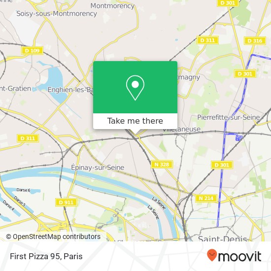 First Pizza 95, 1TER Route de Saint-Denis 95170 Deuil-la-Barre map