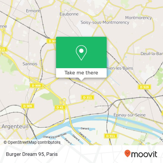 Mapa Burger Dream 95, 31 Boulevard du Maréchal Foch 95210 Saint-Gratien