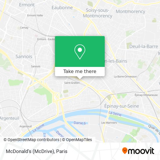 Mapa McDonald's (McDrive)