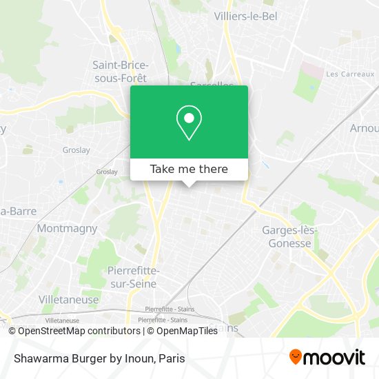 Shawarma Burger by Inoun map