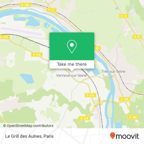 Mapa Le Grill des Aulnes, 1 Rue Basse 78480 Verneuil-sur-Seine