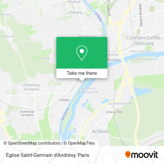 Église Saint-Germain d'Andrésy map