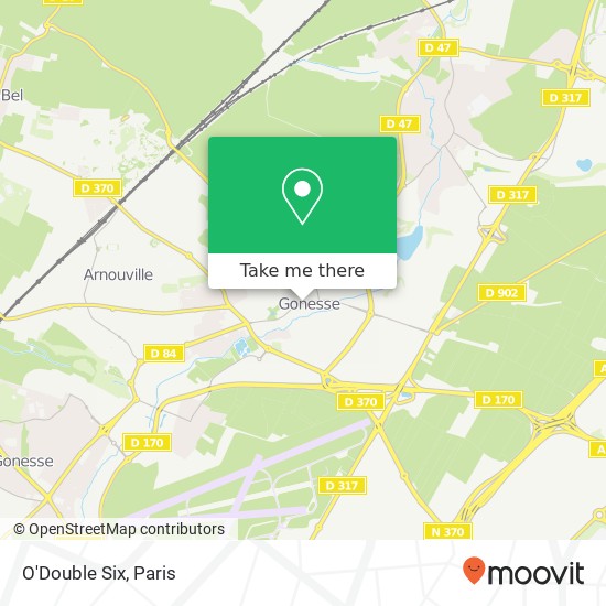 Mapa O'Double Six, 63 Rue de Paris 95500 Gonesse