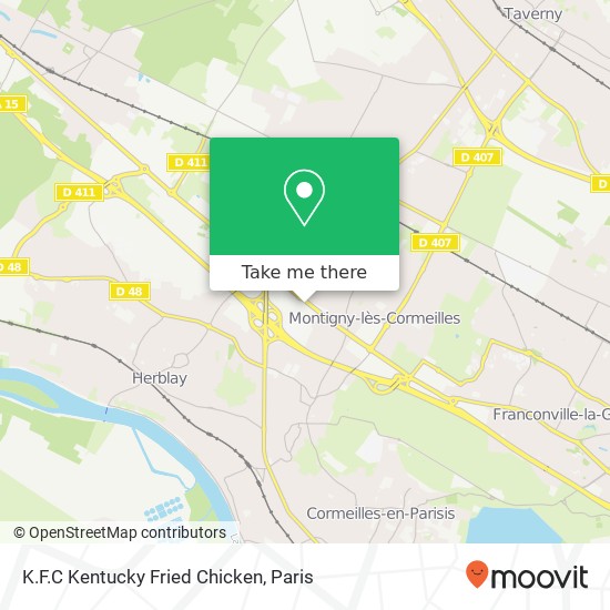 K.F.C Kentucky Fried Chicken, 183 Boulevard Victor Bordier 95370 Montigny-lès-Cormeilles map