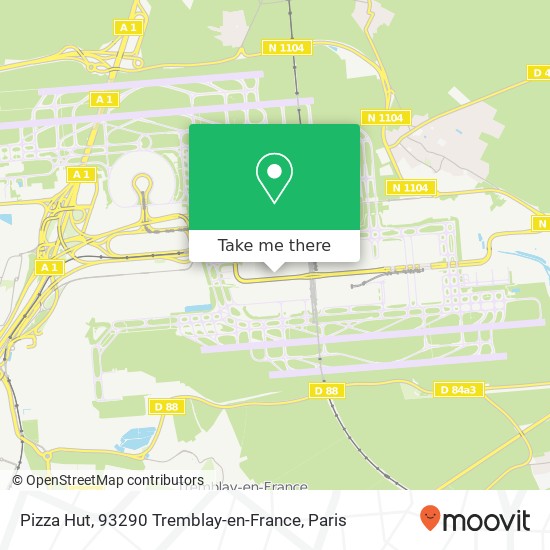 Pizza Hut, 93290 Tremblay-en-France map