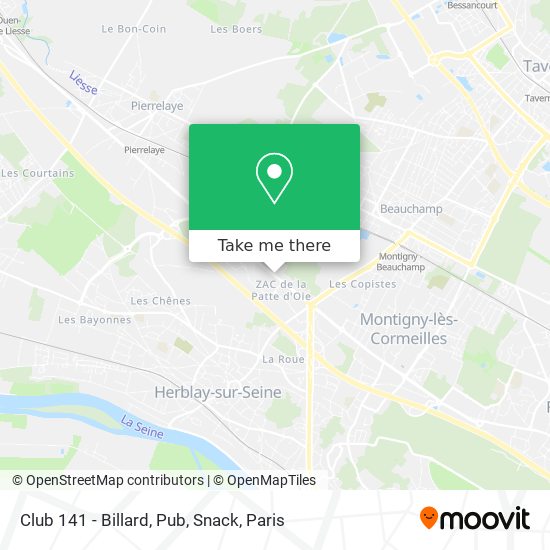 Club 141 - Billard, Pub, Snack map