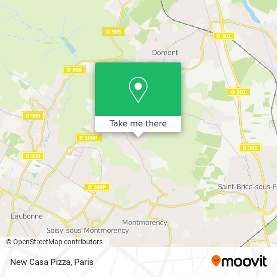 New Casa Pizza map