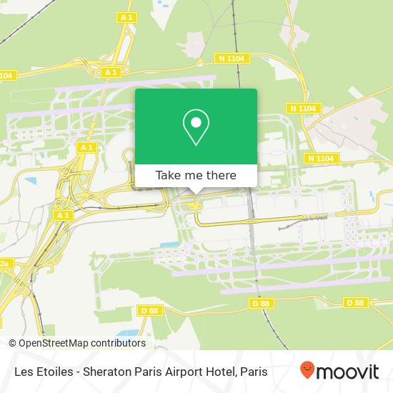 Les Etoiles - Sheraton Paris Airport Hotel, Rue de Paris 93290 Tremblay-en-France map