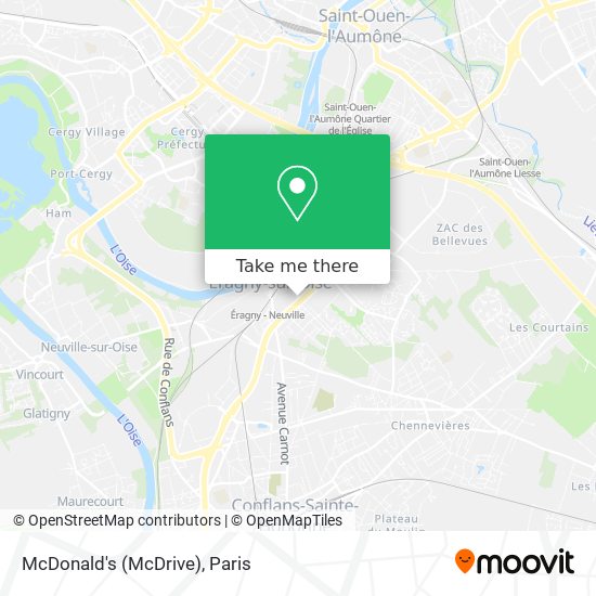 Mapa McDonald's (McDrive)