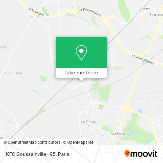 Mapa KFC Goussainville - 95