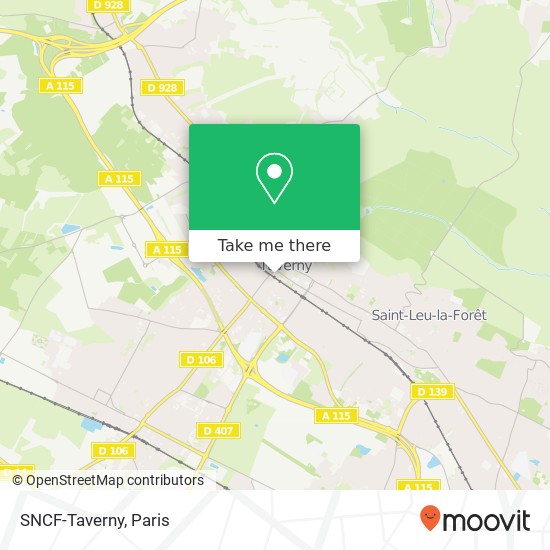 SNCF-Taverny map