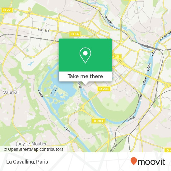 Mapa La Cavallina, 1 Rue Pierre Scheringa 95000 Cergy