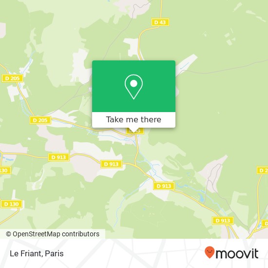 Le Friant, Rue des Vallées 95450 Seraincourt map
