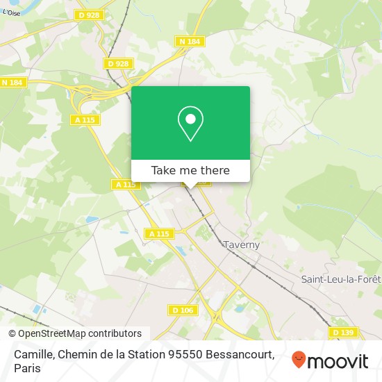 Camille, Chemin de la Station 95550 Bessancourt map