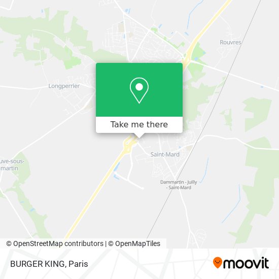 BURGER KING map