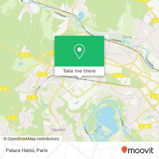 Palace Hanoi, 5 Rue des Pas Perdus 95800 Cergy map