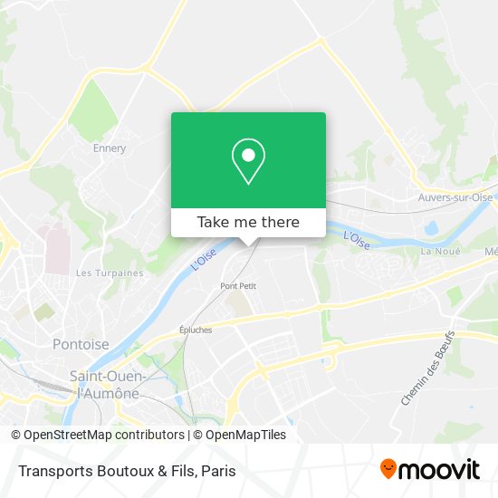 Mapa Transports Boutoux & Fils