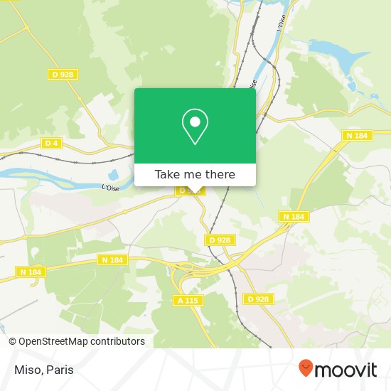 Mapa Miso, 35 Avenue Marcel Perrin 95540 Méry-sur-Oise