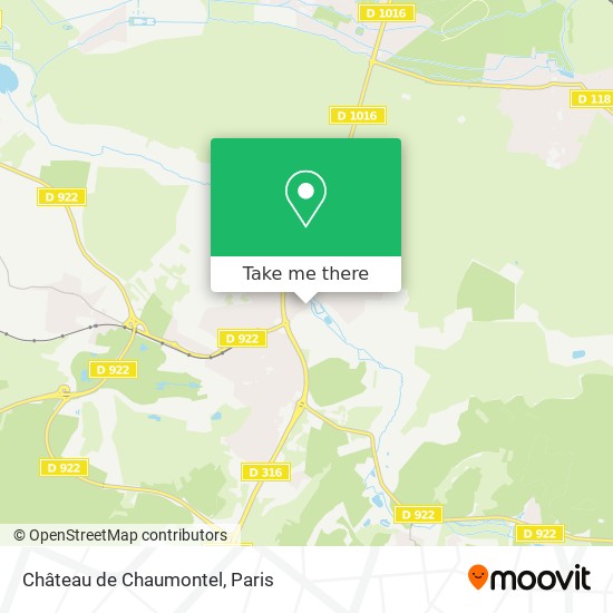 Mapa Château de Chaumontel
