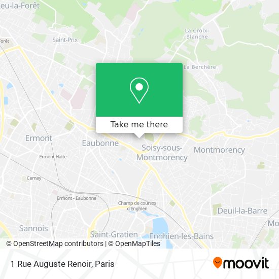 Mapa 1 Rue Auguste Renoir