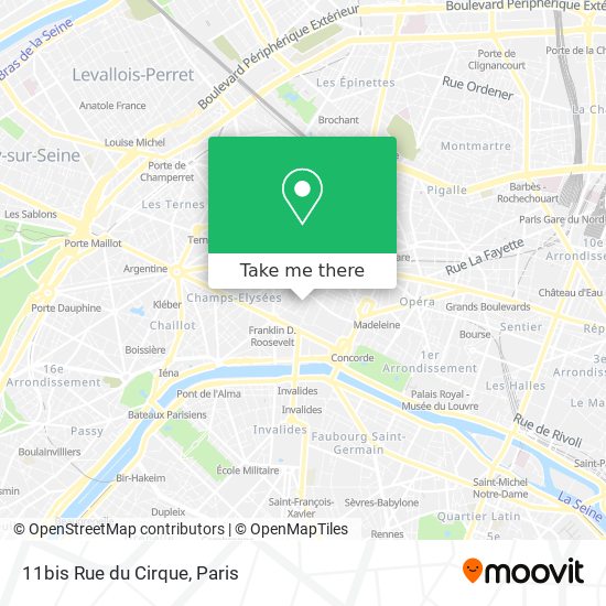 11bis Rue du Cirque map